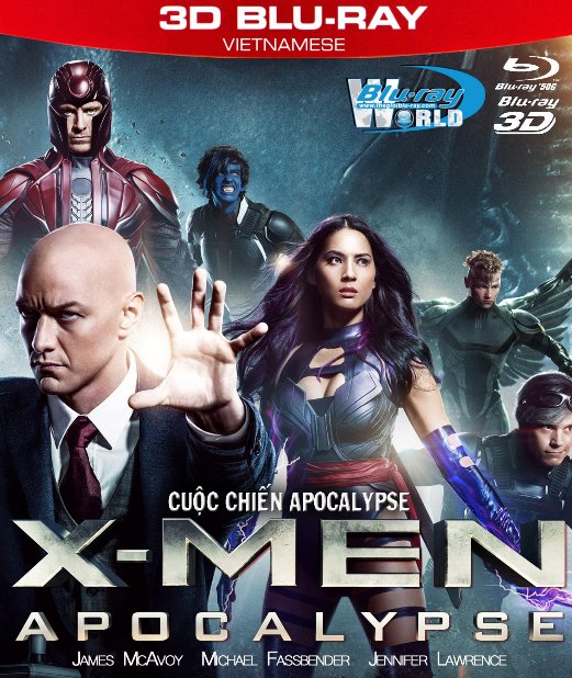 Z189.X-Men Apocalypse 2016 - CUỘC CHIẾN APOCALYPSE 3D50G (TRUE - HD 7.1 DOLBY ATMOS)